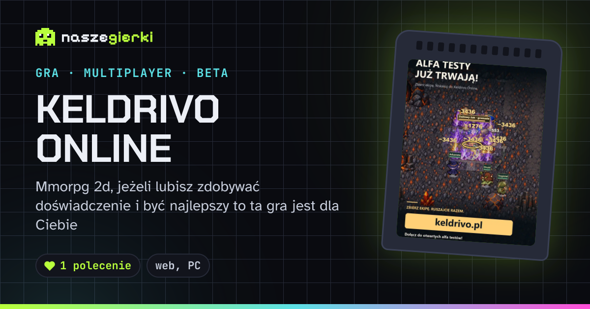 Podgląd linku do gry Keldrivo Online