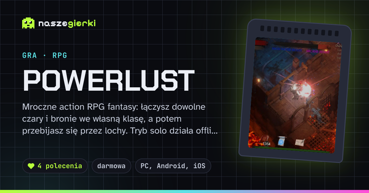 Podgląd linku do gry Powerlust