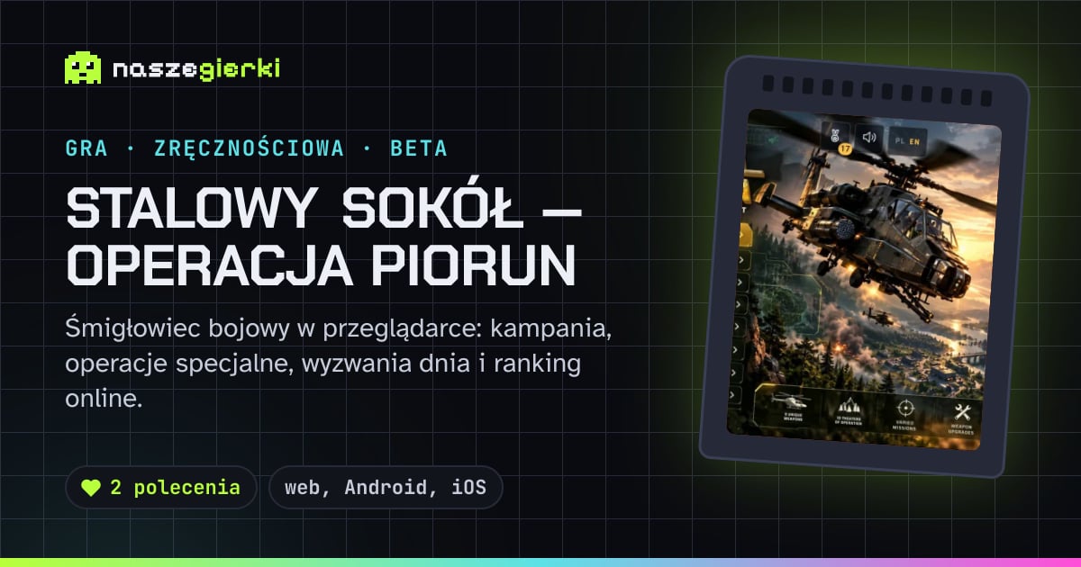 Podgląd linku do gry Stalowy Sokół — Operacja Piorun
