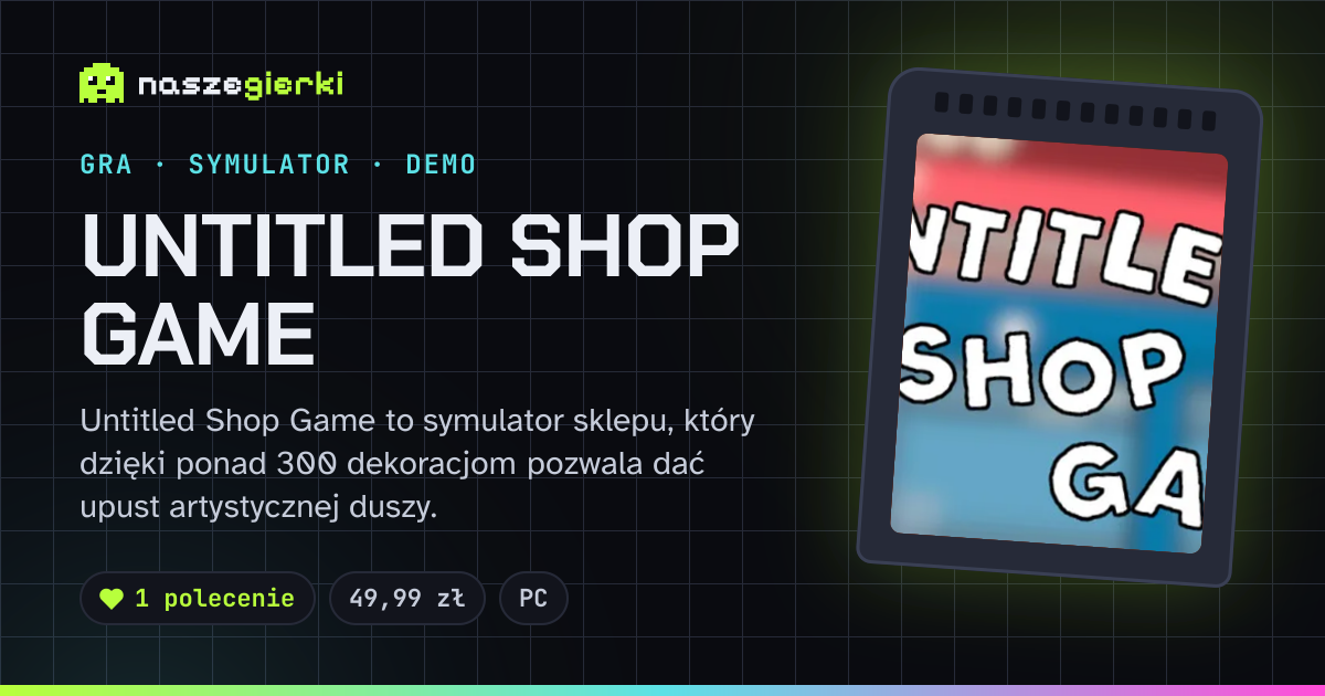 Podgląd linku do gry Untitled Shop Game