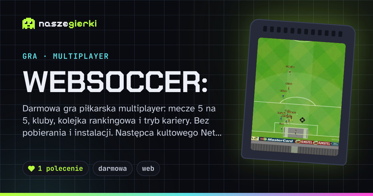 Podgląd linku do gry WebSoccer: