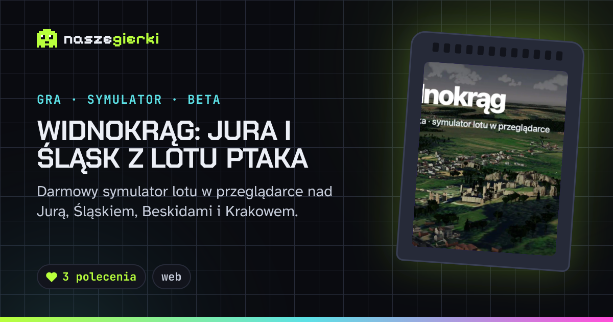 Podgląd linku do gry Widnokrąg: Jura i Śląsk z lotu ptaka